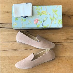 Birdies Starling Suede Loafer, Latte, 8